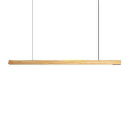 Minimalist black walnut log pendant light with sleek rectangular design and warm finish for dining room decorbites black walnut