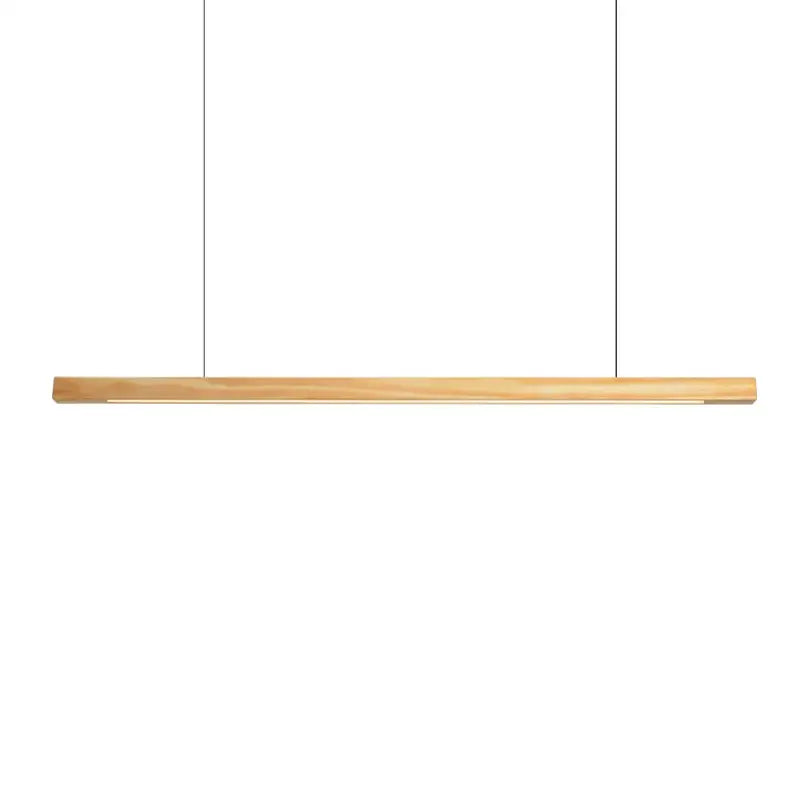 Minimalist black walnut log pendant light with sleek rectangular design and warm finish for dining room decorbites black walnut