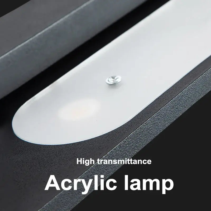 A minimalist black and white led wall light with acrylic diffuser and dark gray textured sides for bedroom and living room decorbites led wall