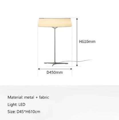A minimalist bronze italian design floor lamp with a beige fabric shade and slender metal frame for living room decorbites italian design