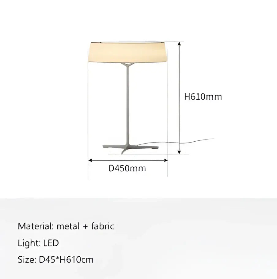 A minimalist bronze italian design floor lamp with a beige fabric shade and slender metal frame for living room decorbites italian design