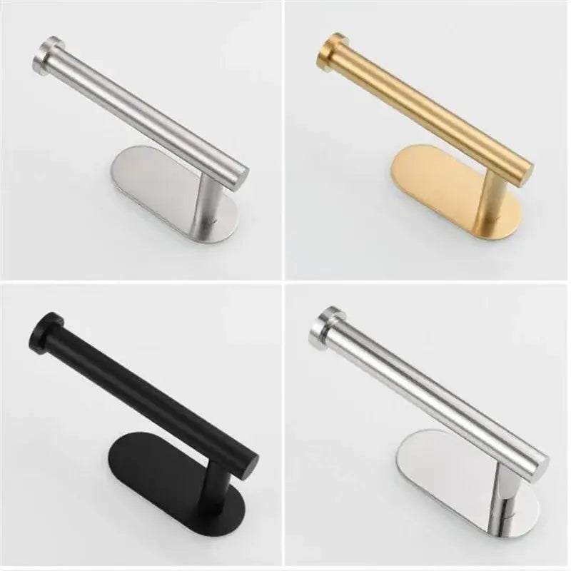 Minimalist brushed gold stainless steel tissue holder bathroom stand available in sleek modern finishes for convenience