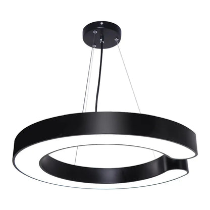 Minimalist C-Shaped LED Pendant Light for Office Ceiling