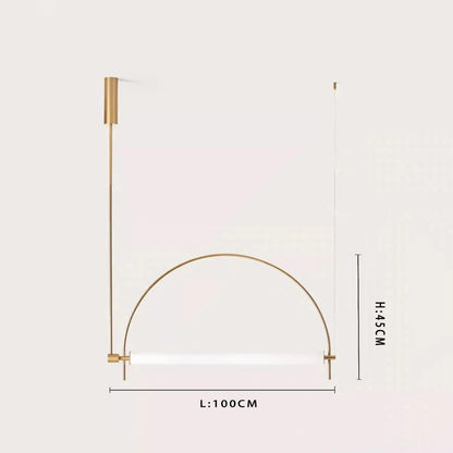 Minimalist Chrome Alloy LED Pendant Light - Decorbites