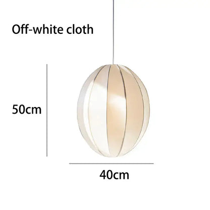Off-white spherical fabric pendant light with vertical pleats for dining room decorbites danish pendant light