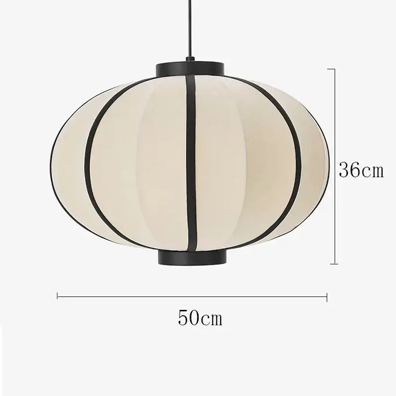 Minimalist cream and black geometric pendant light with segmented paper shade and metal fixture by decorbites danish pendant