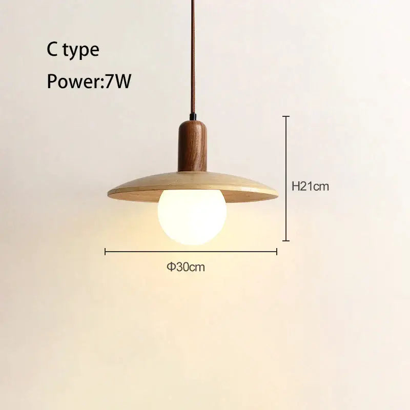 Minimalist cream japanese style wood pendant chandelier with a warm circular shade and sleek cylindrical stem for dining room decorbites cream japanese