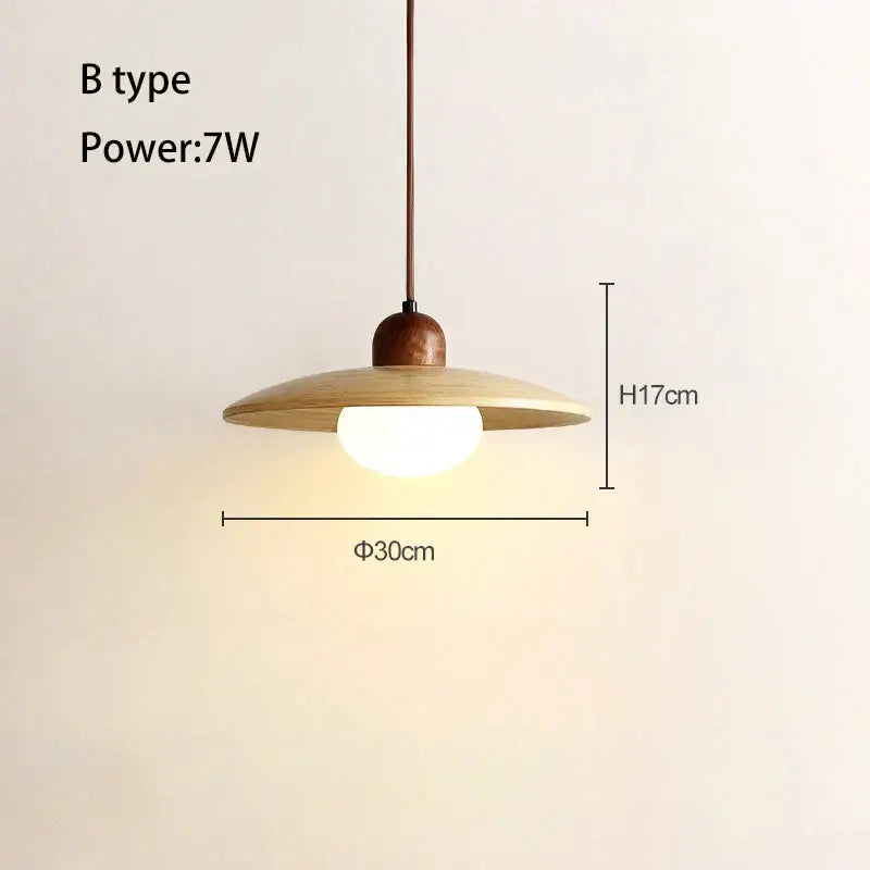 Minimalist cream japanese style wood pendant chandelier with warm circular wooden shade for dining room decorbites cream japanese