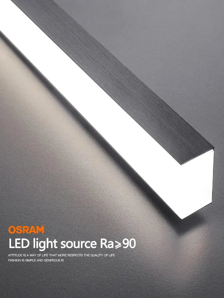 Minimalist decorbites black chandelier dining room pendant light featuring osram led light source with black matte finish