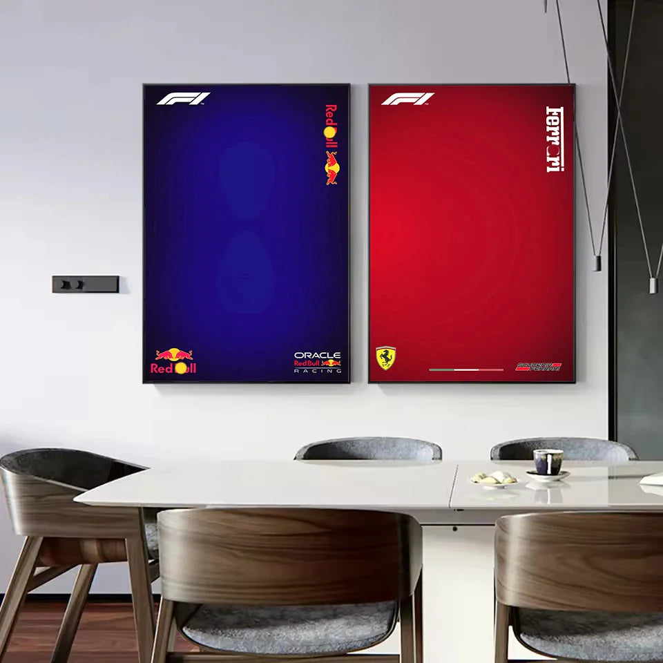 Minimalist Formula 1 Canvas Wall Art - Posters