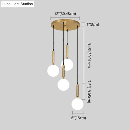 Minimalist Globe Pendant Light for Modern Living Rooms