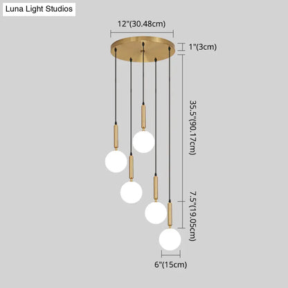 Minimalist Globe Pendant Light for Modern Living Rooms