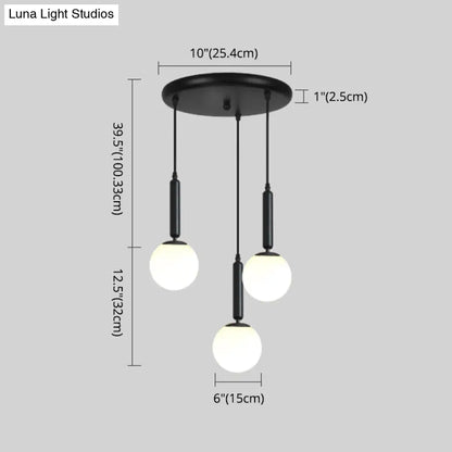 Minimalist Globe Pendant Light for Modern Living Rooms