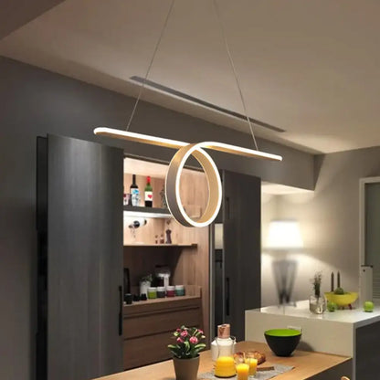 DecorBites™ minimalist grey LED pendant light with warm white lighting metal shade fixture width ideal for dining room island