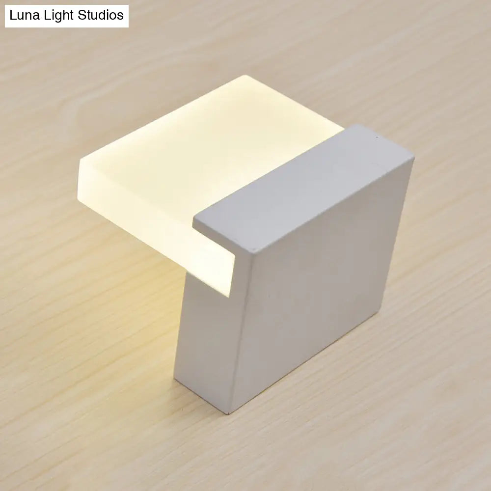 DecorBites™ DecorBites™ Minimalist LED Acrylic Slab Sconce Light - Warm/White Wall Lighting Solution