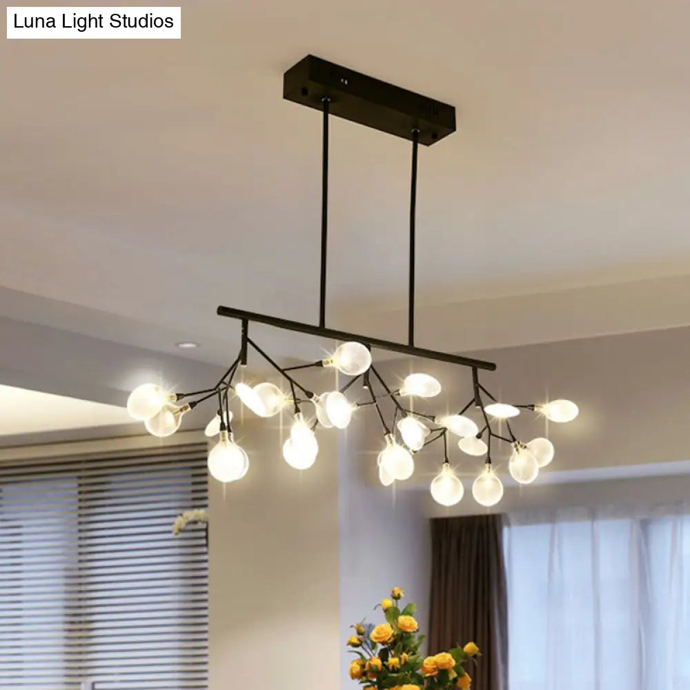 ديكوربايتس™ - مصباح سقف LED بسيط: تركيبات جزيرة اليراع الأكريليكية لغرفة الطعام