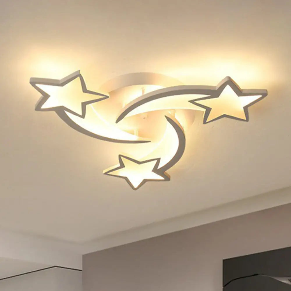 DecorBites™ DecorBites™ Minimalist LED Ceiling Light with Swirling Star Design for Living Room