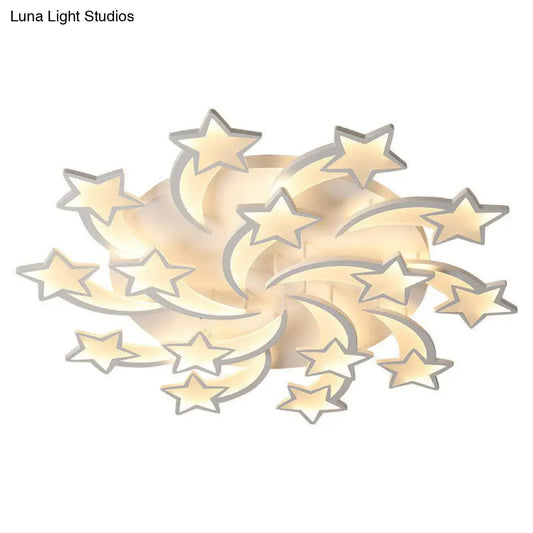 DecorBites™ DecorBites™ Minimalist LED Ceiling Light with Swirling Star Design for Living Room