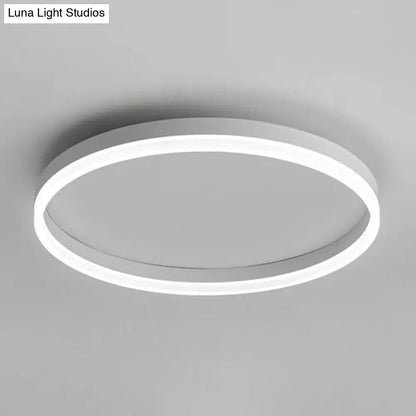 DecorBites™ DecorBites™ Minimalist LED Circular Flush Mount for Bedrooms with Acrylic Cover