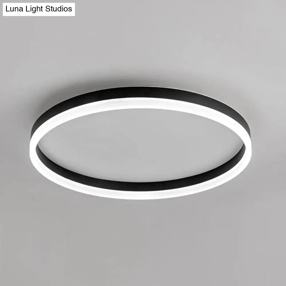 DecorBites™ DecorBites™ Minimalist LED Circular Flush Mount for Bedrooms with Acrylic Cover