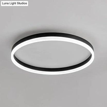 DecorBites™ DecorBites™ Minimalist LED Circular Flush Mount for Bedrooms with Acrylic Cover