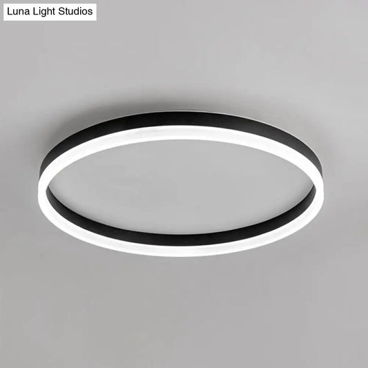 DecorBites™ DecorBites™ Minimalist LED Circular Flush Mount for Bedrooms with Acrylic Cover