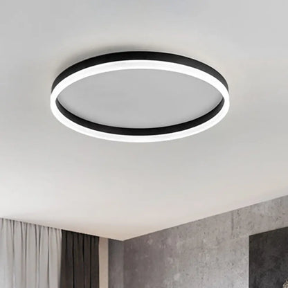 DecorBites™ DecorBites™ Minimalist LED Circular Flush Mount for Bedrooms with Acrylic Cover