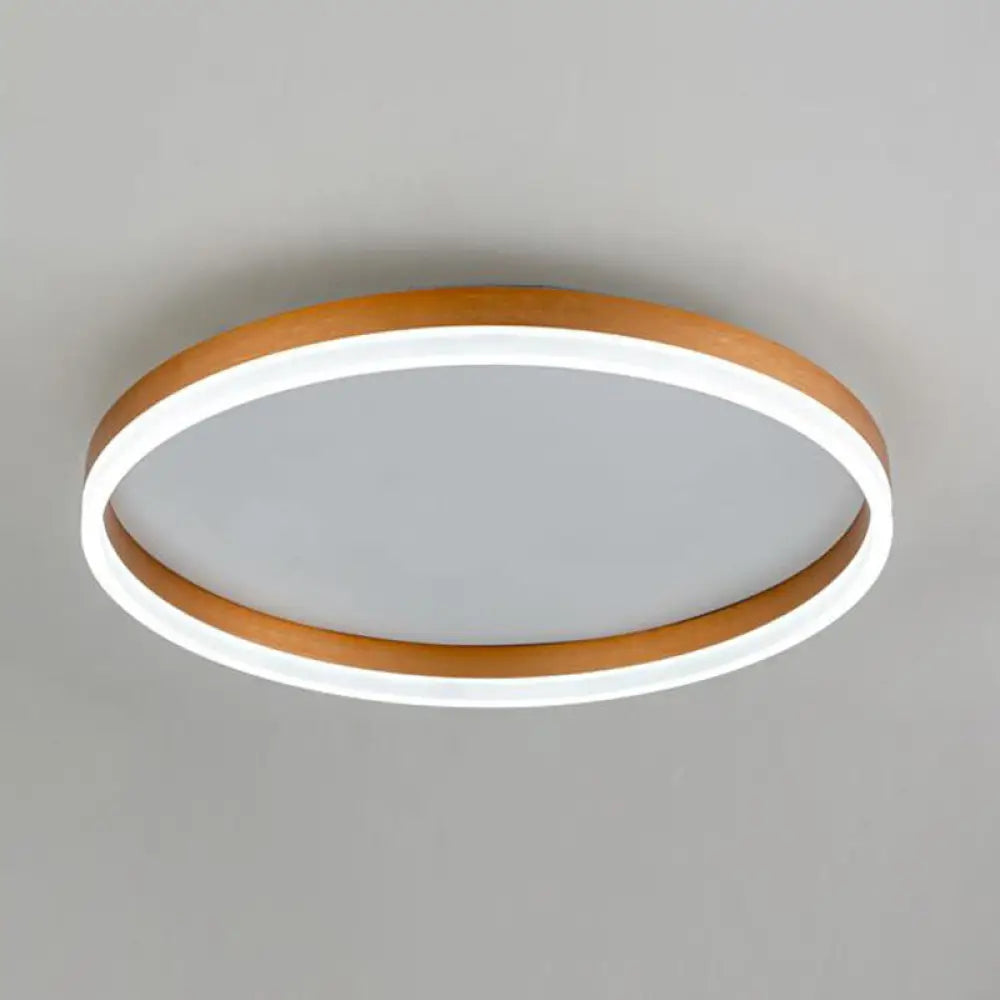 DecorBites™ DecorBites™ Minimalist LED Circular Flush Mount for Bedrooms with Acrylic Cover
