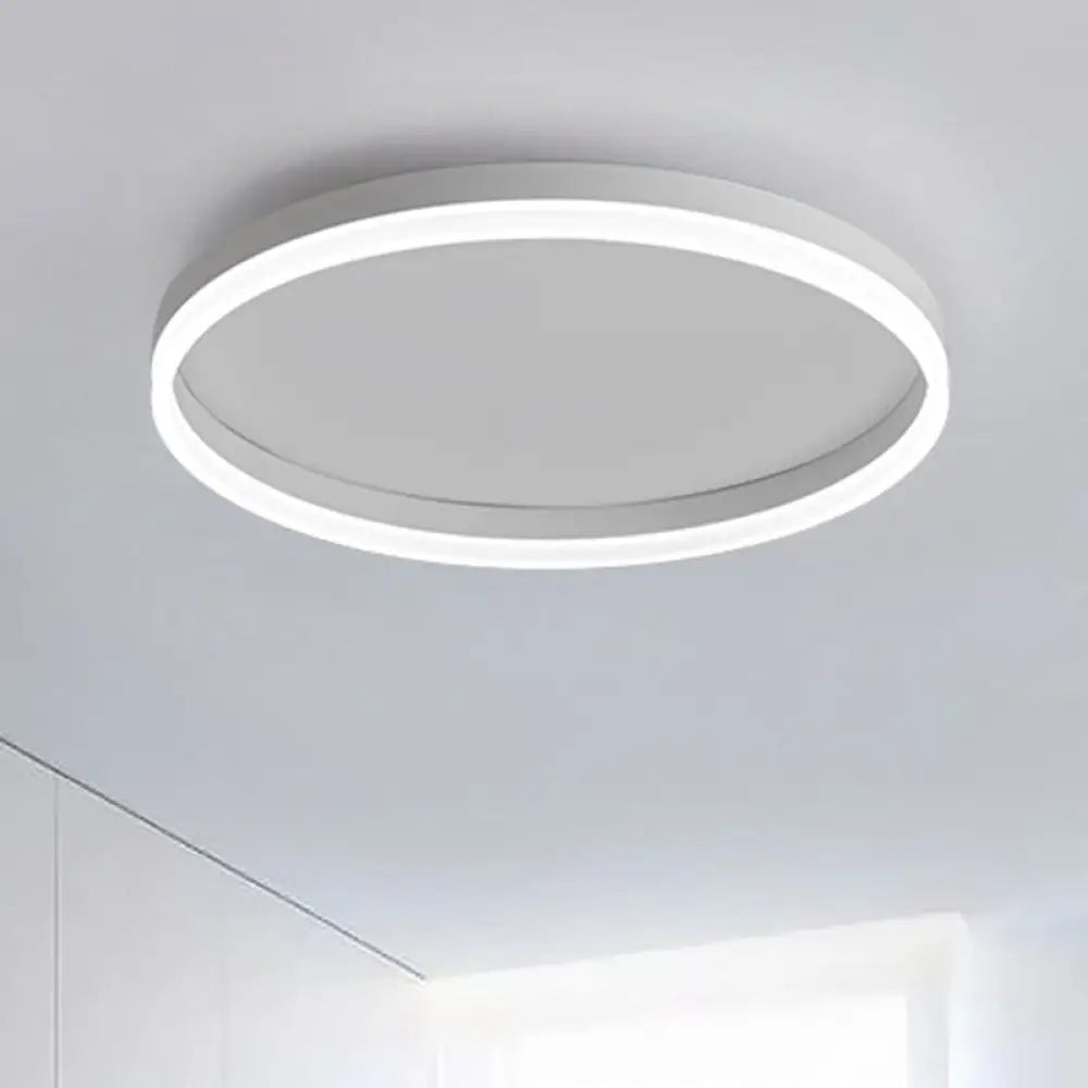 DecorBites™ DecorBites™ Minimalist LED Circular Flush Mount for Bedrooms with Acrylic Cover