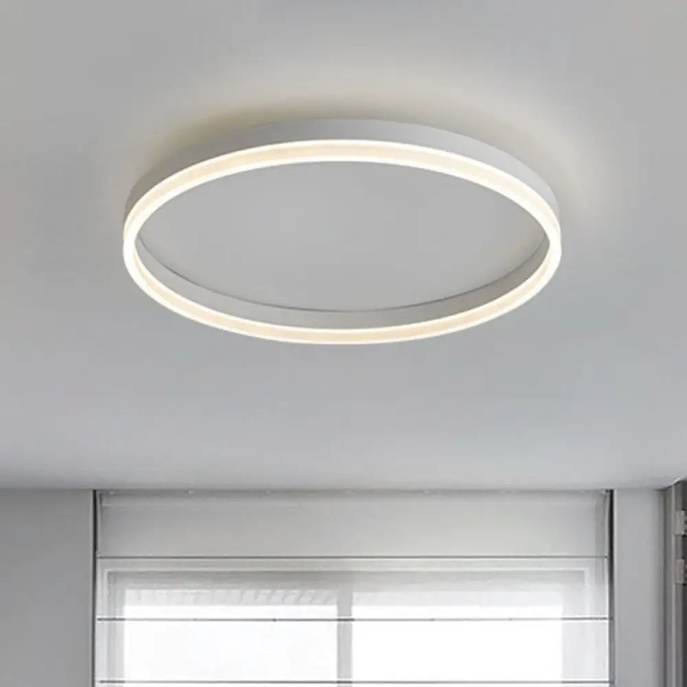 DecorBites™ DecorBites™ Minimalist LED Circular Flush Mount for Bedrooms with Acrylic Cover