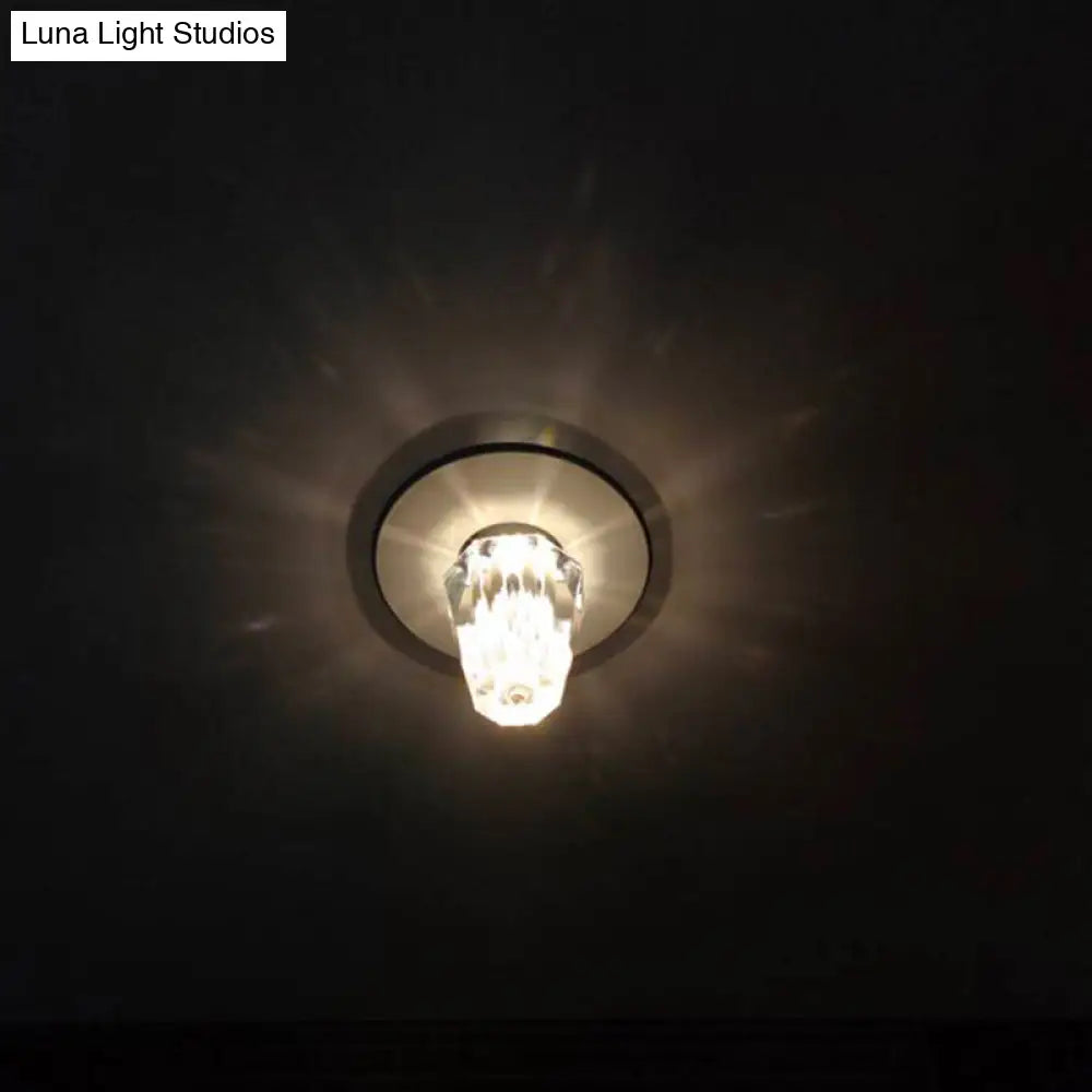 DecorBites™ DecorBites™ Minimalist LED Crystal Ceiling Lamp - Flush Mount Light Fixture