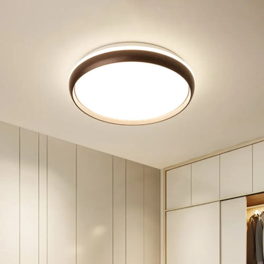 DecorBites™ DecorBites™ Minimalist LED Flushmount with Acrylic Shade - Black/Gold/Silver Flush Lighting for Living Room