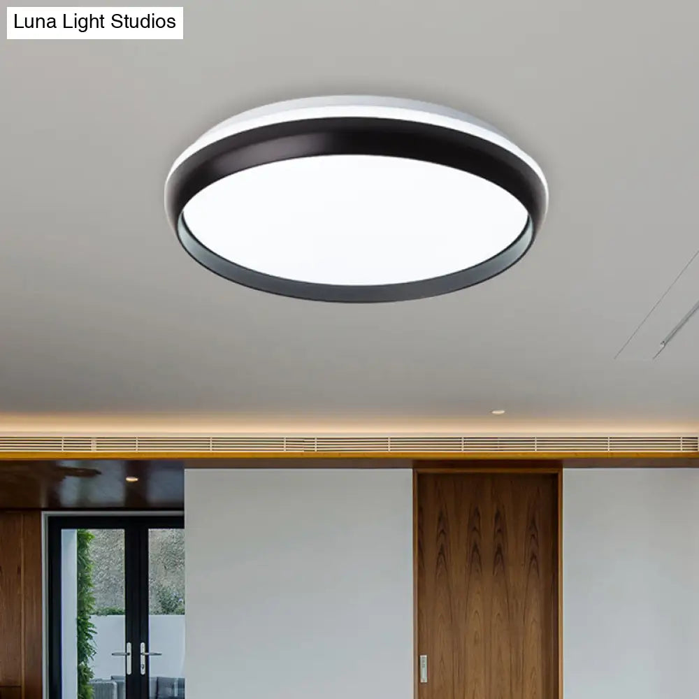 DecorBites™ DecorBites™ Lámpara de techo LED minimalista con pantalla acrílica - Iluminación empotrada negra/dorada/plateada para sala de estar