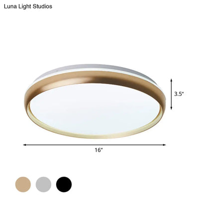 DecorBites™ DecorBites™ Lámpara de techo LED minimalista con pantalla acrílica - Iluminación empotrada negra/dorada/plateada para sala de estar