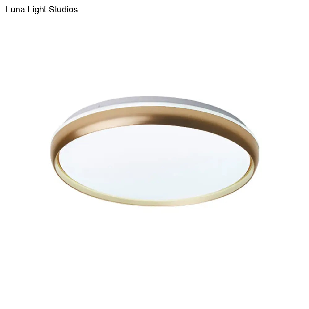 DecorBites™ DecorBites™ Lámpara de techo LED minimalista con pantalla acrílica - Iluminación empotrada negra/dorada/plateada para sala de estar