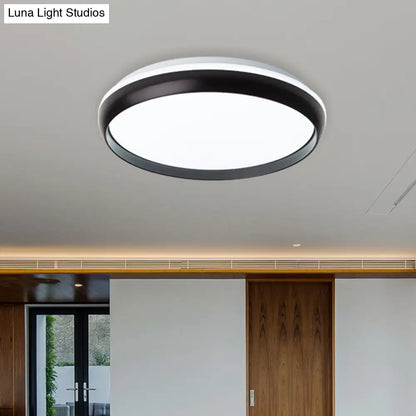 DecorBites™ DecorBites™ Lámpara de techo LED minimalista con pantalla acrílica - Iluminación empotrada negra/dorada/plateada para sala de estar