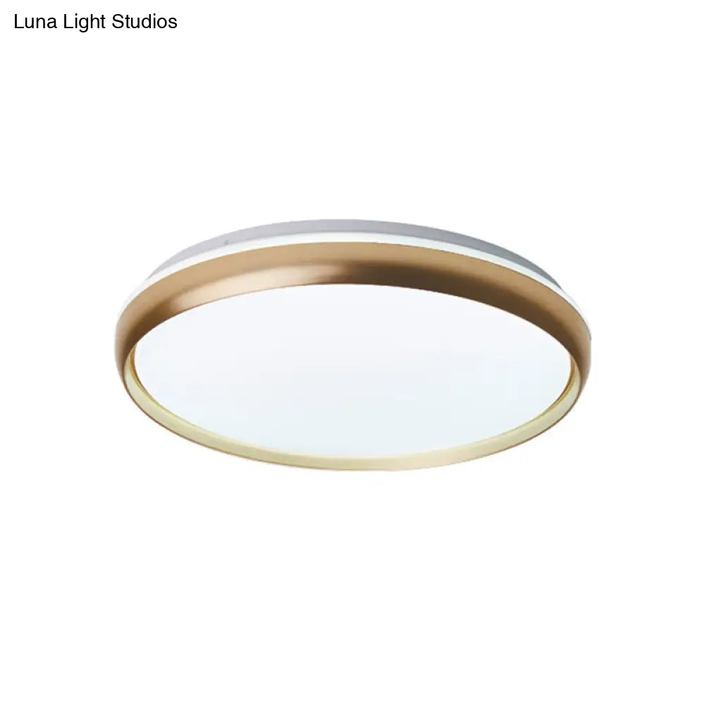 DecorBites™ DecorBites™ Lámpara de techo LED minimalista con pantalla acrílica - Iluminación empotrada negra/dorada/plateada para sala de estar