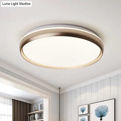 DecorBites™ DecorBites™ Lámpara de techo LED minimalista con pantalla acrílica - Iluminación empotrada negra/dorada/plateada para sala de estar