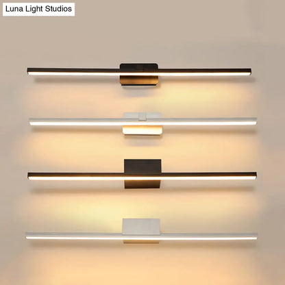 DecorBites™ DecorBites™ Minimalist LED Sconce for Powder Room Wall - Linear Metal Design