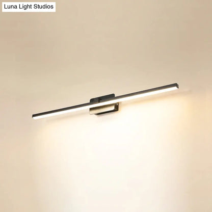 DecorBites™ DecorBites™ Minimalist LED Sconce for Powder Room Wall - Linear Metal Design