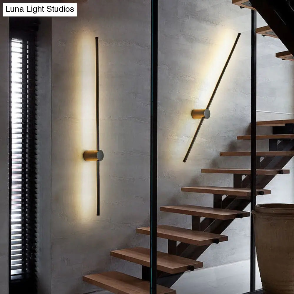 DecorBites™ DecorBites™ Minimalist LED Stair Sconce: Slim Aluminum Wall Light Fixture