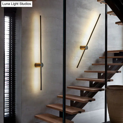 DecorBites™ DecorBites™ Minimalist LED Stair Sconce: Slim Aluminum Wall Light Fixture