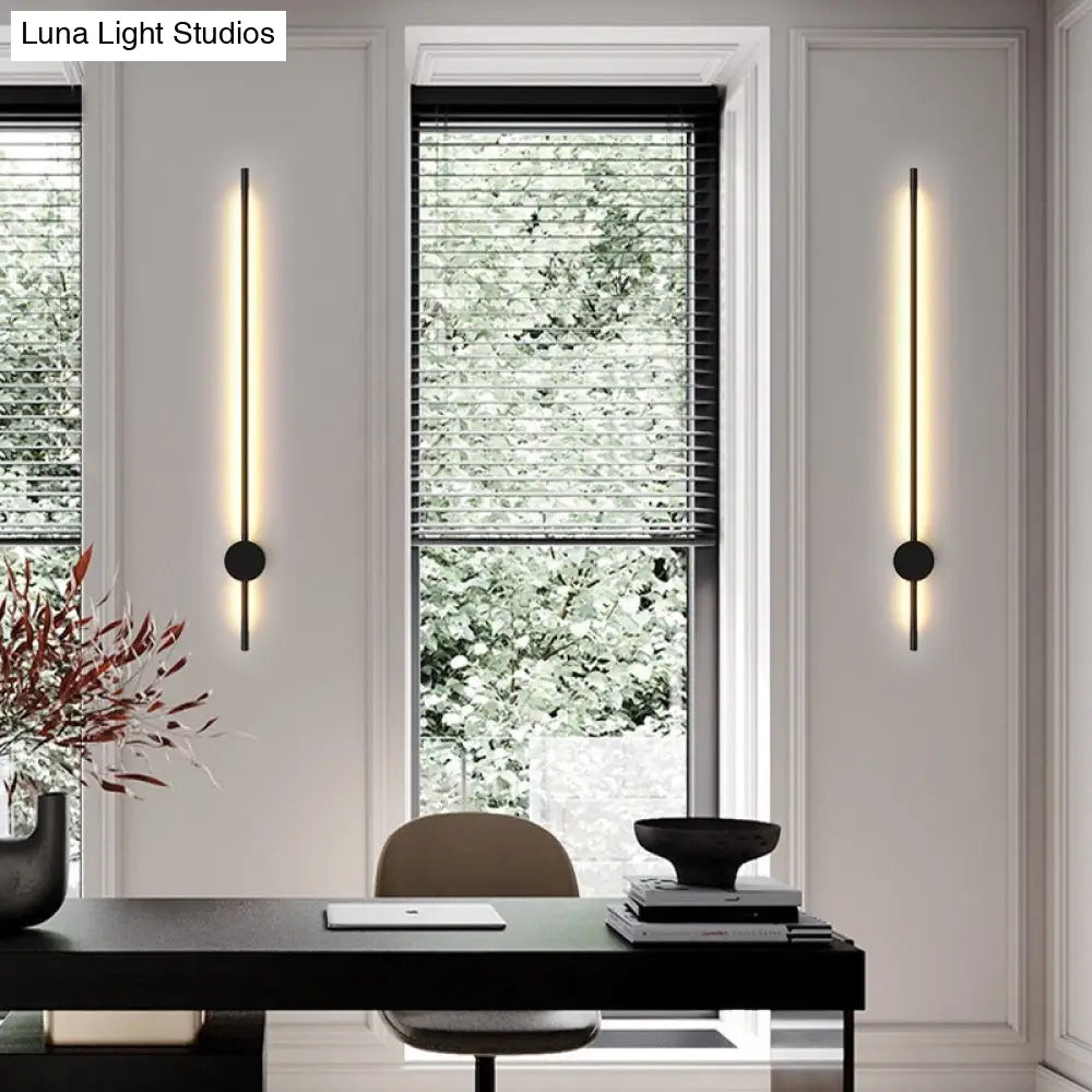 DecorBites™ DecorBites™ Minimalist LED Stair Sconce: Slim Aluminum Wall Light Fixture