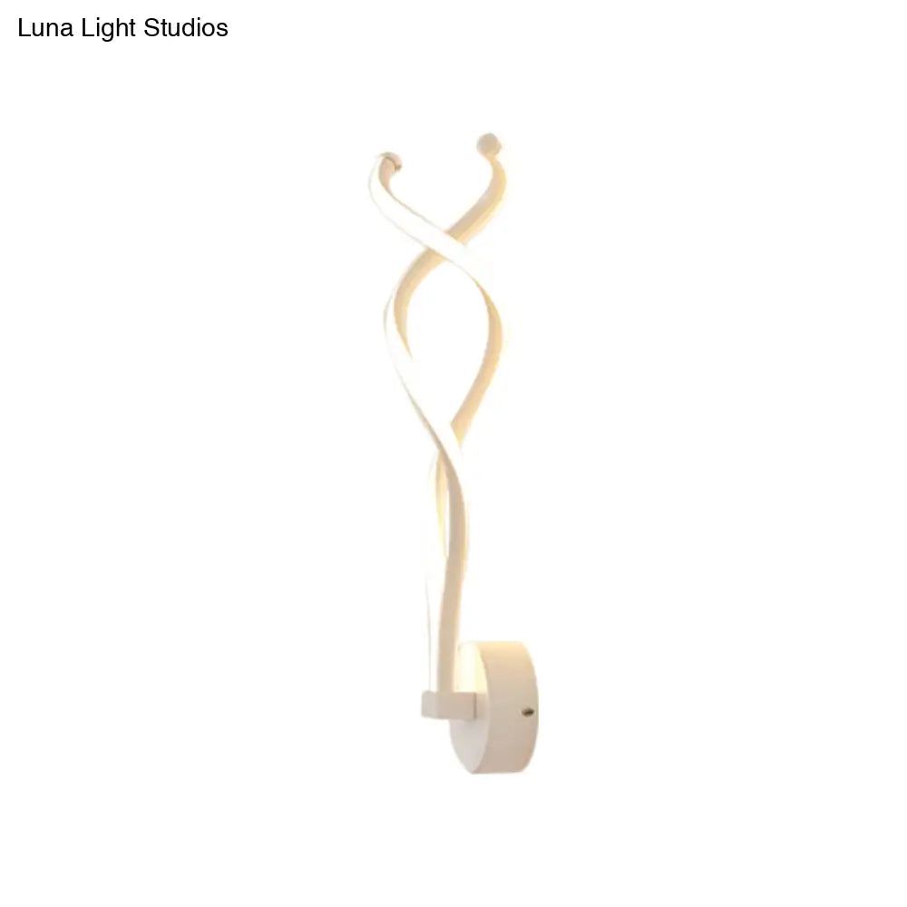 DecorBites™ DecorBites™ Minimalist LED Wall Lamp in Black/White Metal for Living Room