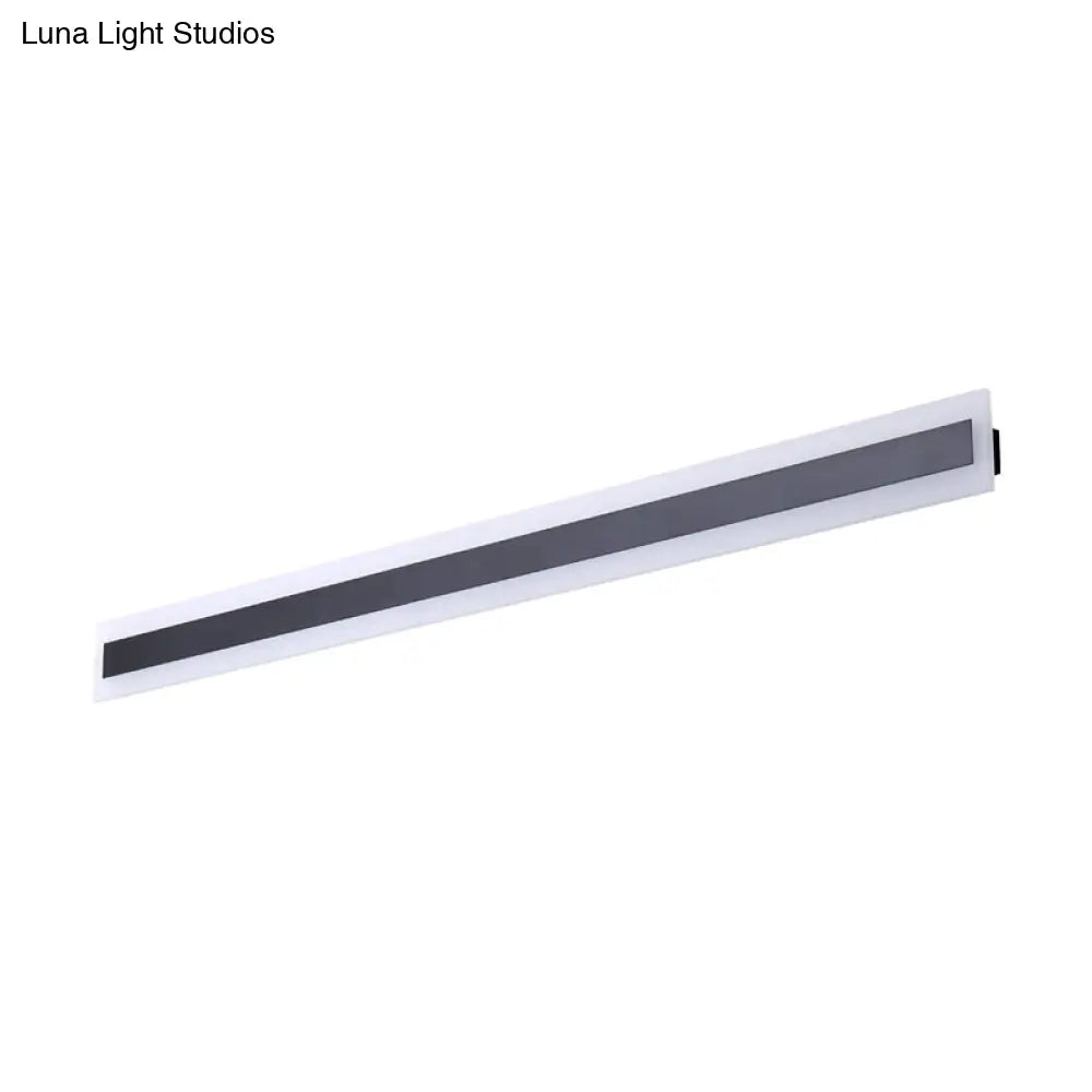 DecorBites™ DecorBites™ Minimalist LED Wall Sconce with Black Metal Frame and Acrylic Shade