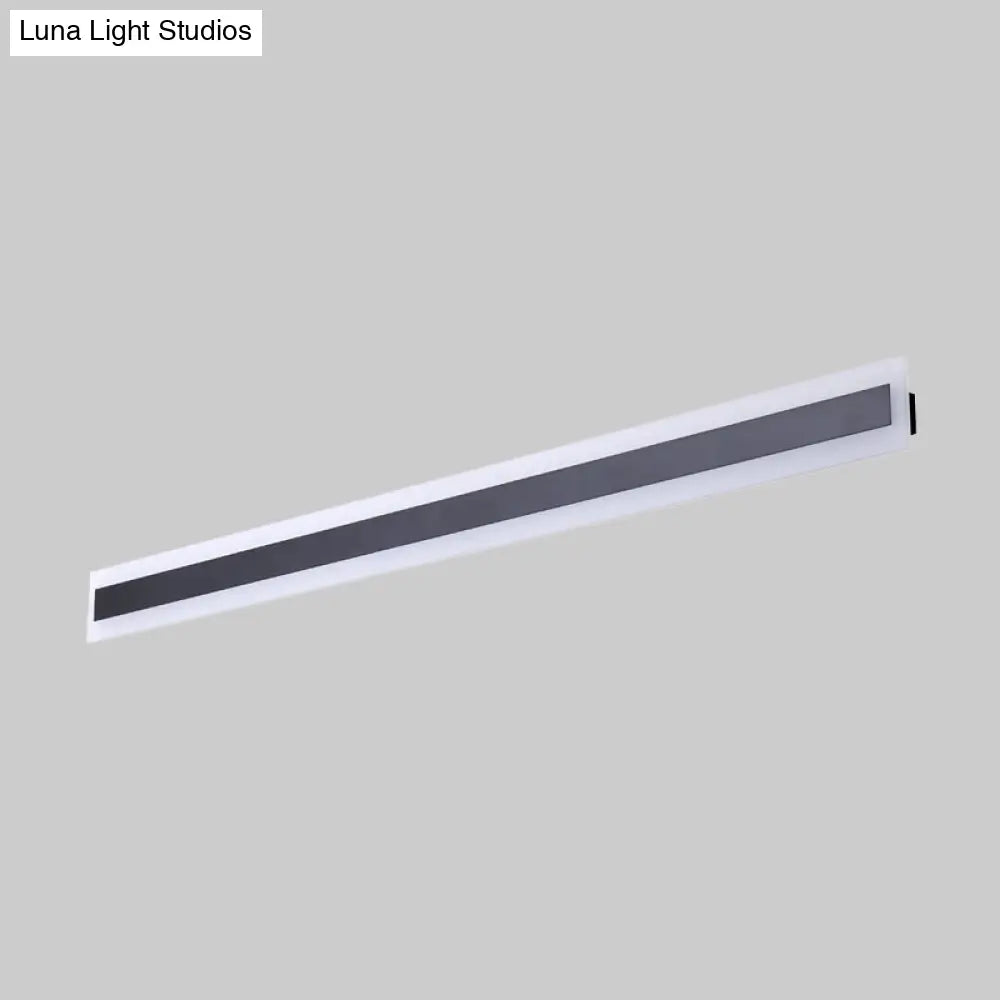 DecorBites™ DecorBites™ Minimalist LED Wall Sconce with Black Metal Frame and Acrylic Shade