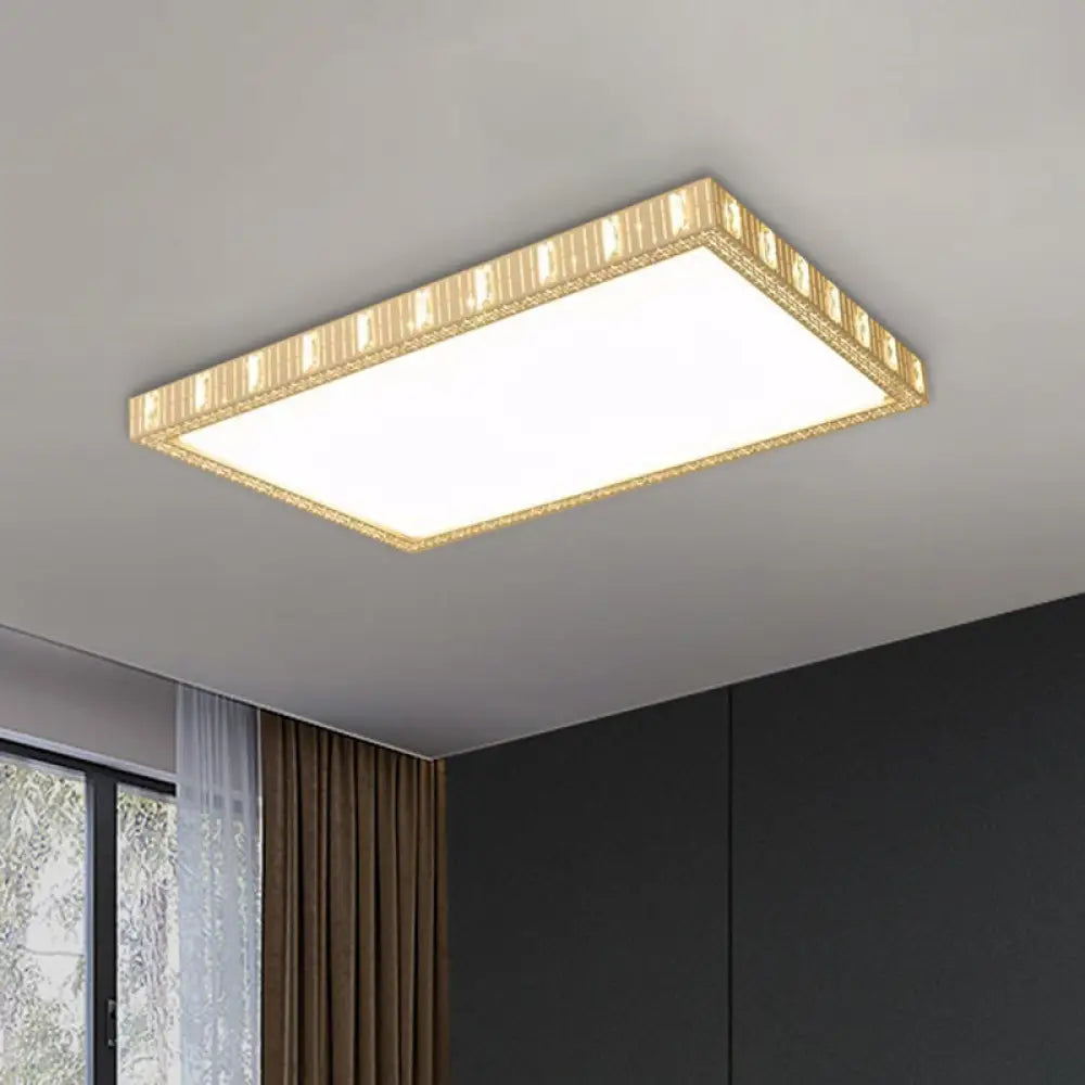 DecorBites™ DecorBites™ Minimalist LED White Flushmount Lamp - Ceramics Rectangular Flush Mounted Light