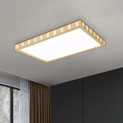 DecorBites™ DecorBites™ Minimalist LED White Flushmount Lamp - Ceramics Rectangular Flush Mounted Light