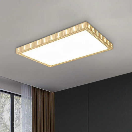 DecorBites™ DecorBites™ Minimalist LED White Flushmount Lamp - Ceramics Rectangular Flush Mounted Light