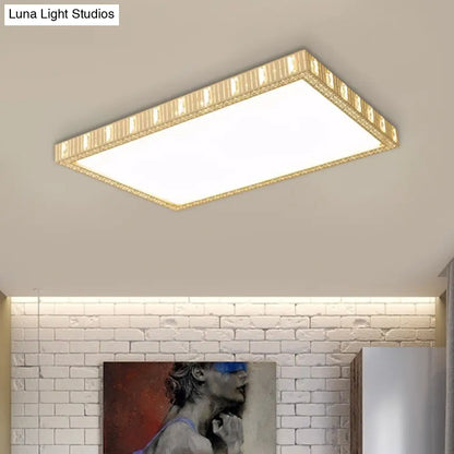 DecorBites™ DecorBites™ Minimalist LED White Flushmount Lamp - Ceramics Rectangular Flush Mounted Light
